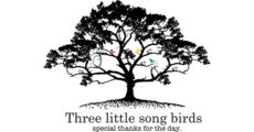 Three little song birds