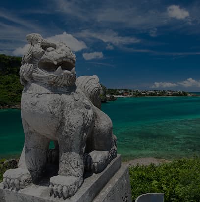 Okinawan lion-dog statue